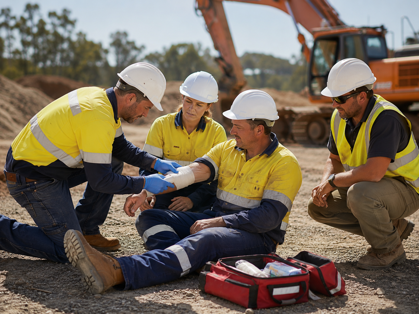 Construction first aid training HLTAID011 NSW