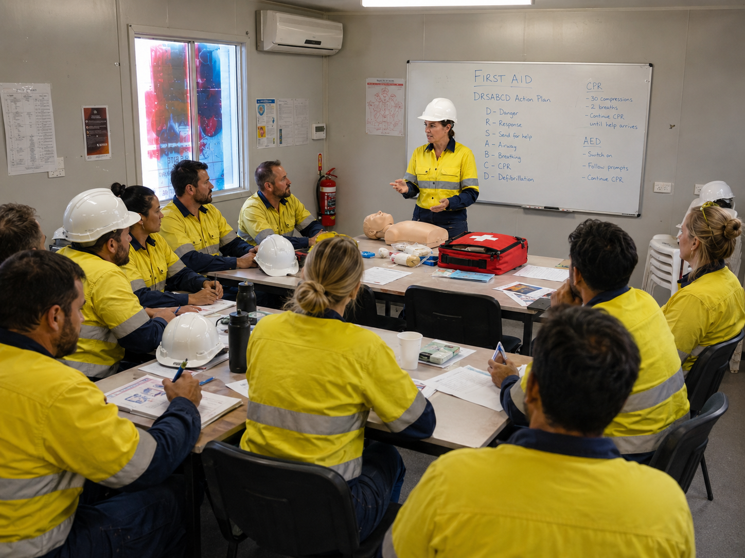Onsite first aid training for construction companies